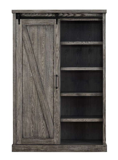 Martin Furniture - Avondale Rustic Barn Door Bookcase, Gray - IMAE4872G veiw 2