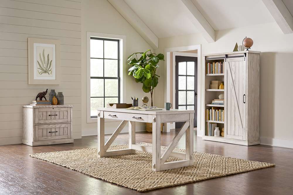 Martin Furniture - Avondale Writing Desk, White - IMAE384W veiw 8