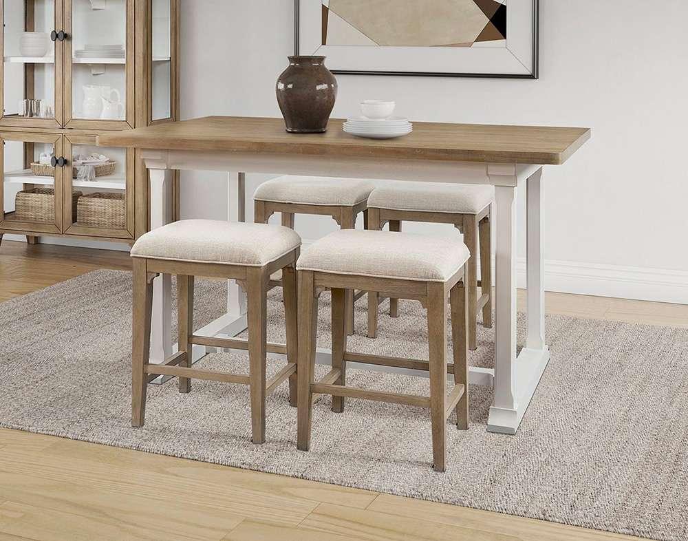 Martin Furniture - Bluff Point - Modern Wood Counter Height Kitchen Dining Table, Brown - IMBL6036 veiw 5