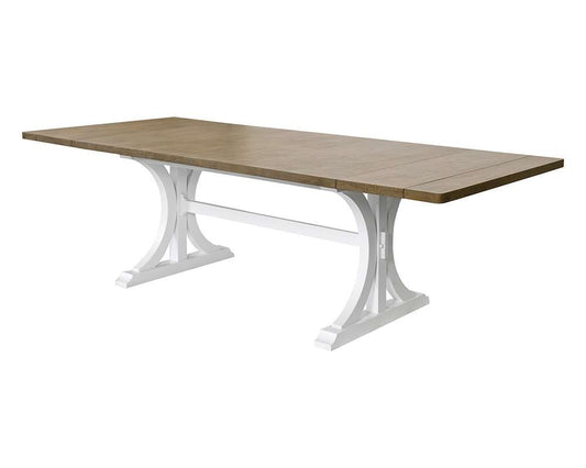 Martin Furniture - Bluff Point - Modern Wood Rectangular Trestle Base Kitchen Dining Table, Brown - IMBL7842 veiw 1