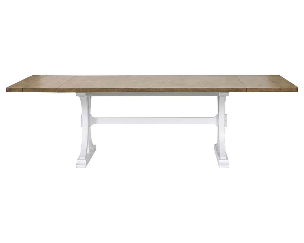 Martin Furniture - Bluff Point - Modern Wood Rectangular Trestle Base Kitchen Dining Table, Brown - IMBL7842 veiw 2