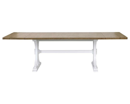 Martin Furniture - Bluff Point - Modern Wood Rectangular Trestle Base Kitchen Dining Table, Brown - IMBL7842 veiw 2