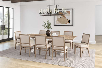 Martin Furniture - Bluff Point - Modern Wood Rectangular Trestle Base Kitchen Dining Table, Brown - IMBL7842 veiw 3