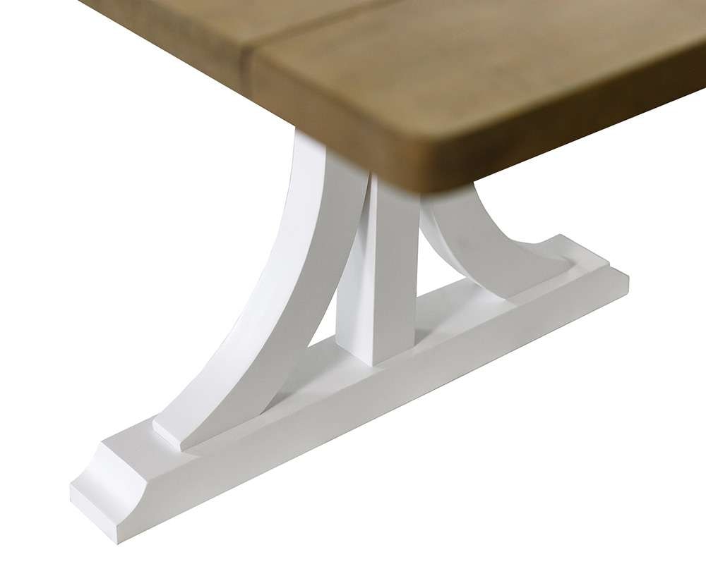 Martin Furniture - Bluff Point - Modern Wood Rectangular Trestle Base Kitchen Dining Table, Brown - IMBL7842 veiw 5
