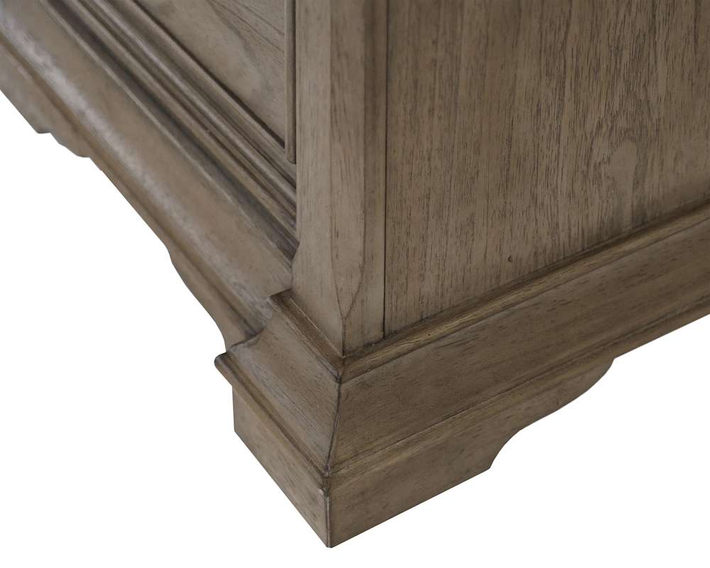Martin Furniture - Bristol - Traditional Credenza, Wood Office Desk, Writing Table, Storage Desk, Light Brown - IMBR689 veiw 4
