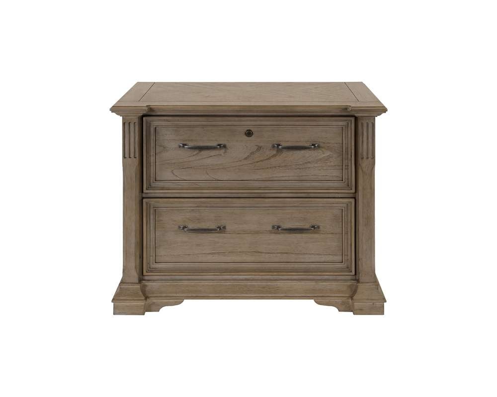 Martin Furniture - Bristol - Traditional Wood Lateral File, Storage File Drawer, Office File Drawer, Fully Assembled Light Brown - IMBR450 veiw 3