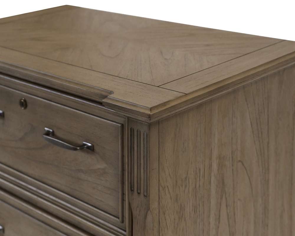 Martin Furniture - Bristol - Traditional Wood Lateral File, Storage File Drawer, Office File Drawer, Fully Assembled Light Brown - IMBR450 veiw 6