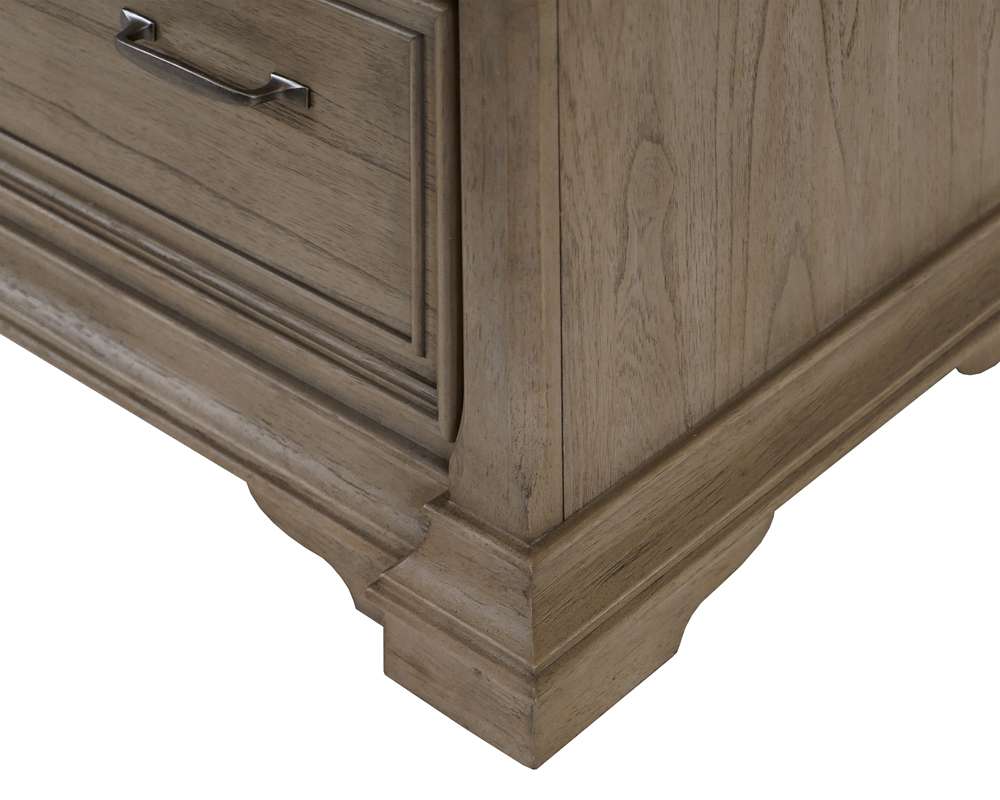 Martin Furniture - Bristol - Traditional Wood Lateral File, Storage File Drawer, Office File Drawer, Fully Assembled Light Brown - IMBR450 veiw 7