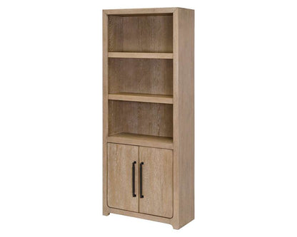 Martin Furniture - Canyon Drive - Modern Wood Bookcase with Doors, Office Shelving, Storage Cabinet, Fully Assembled, Light Brown - IMCD3278D veiw 1
