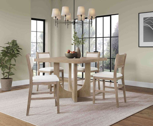 Martin Furniture - Canyon Drive - Modern Wood  Counter Height Kitchen Table with Four Chairs, Light Brown - IMCD4848KIT5 veiw 1