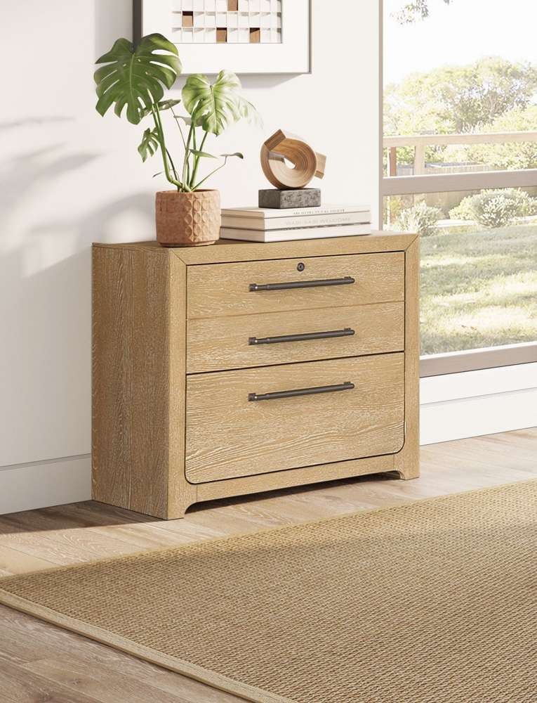 Martin Furniture - Canyon Drive - Modern Wood Lateral File, Office Storage File Drawer, Light Brown - IMCD450 veiw 9