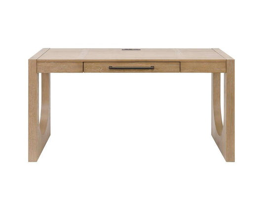 Martin Furniture - Canyon Drive - Modern Wood Office Writing Desk, Storage Table, Light Brown - IMCD384 veiw 2