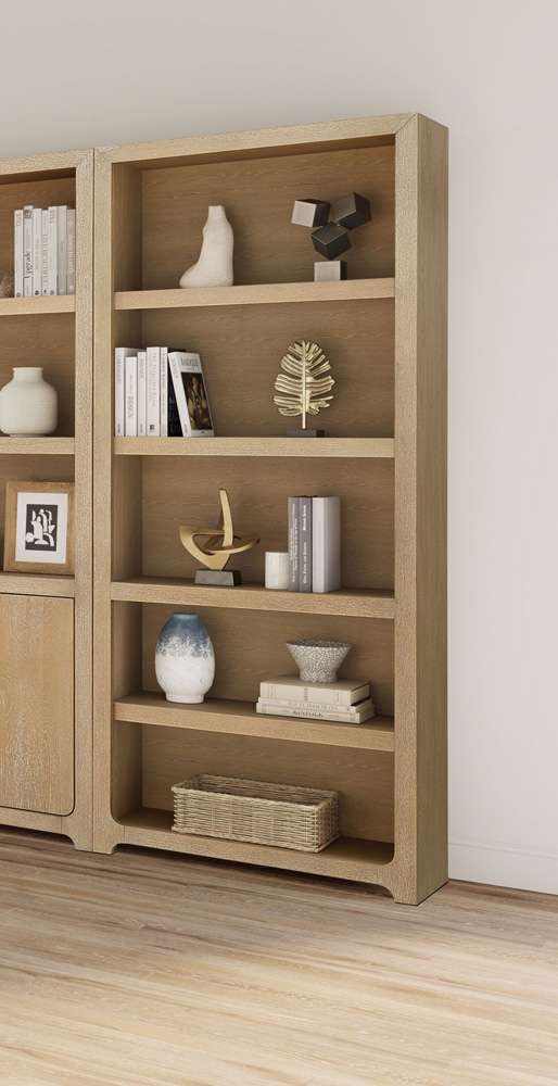 Martin Furniture - Canyon Drive - Modern Wood Open Bookcase, Office Shelving, Storage Cabinet, Fully Assembled, Light Brown - IMCD3278 veiw 6