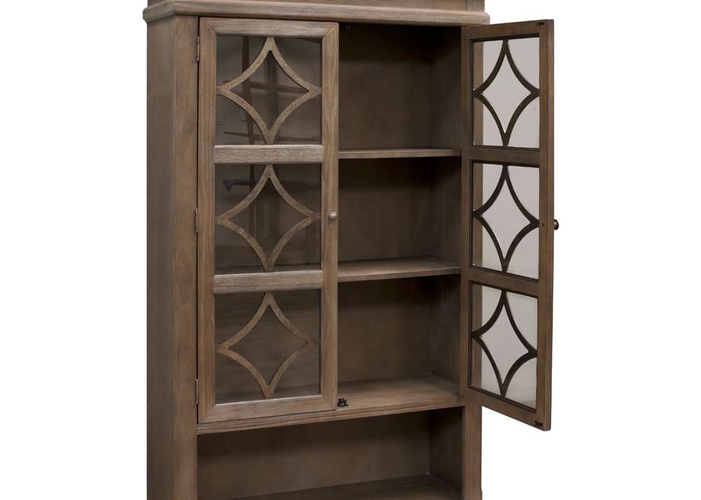 Martin Furniture - Carson Glass Display Cabinet, Gray - IMCA4270 veiw 4