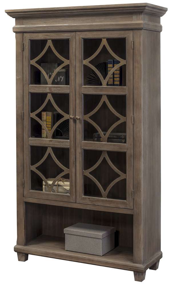 Martin Furniture - Carson Glass Display Cabinet, Gray - IMCA4270 veiw 9