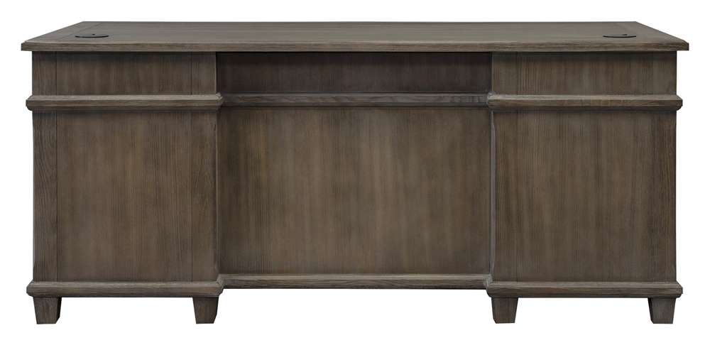 Martin Furniture - Carson Wood Double Pedestal Executive Desk, Gray - IMCA680 veiw 5