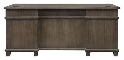 Martin Furniture - Carson Wood Double Pedestal Executive Desk, Gray - IMCA680 veiw 5