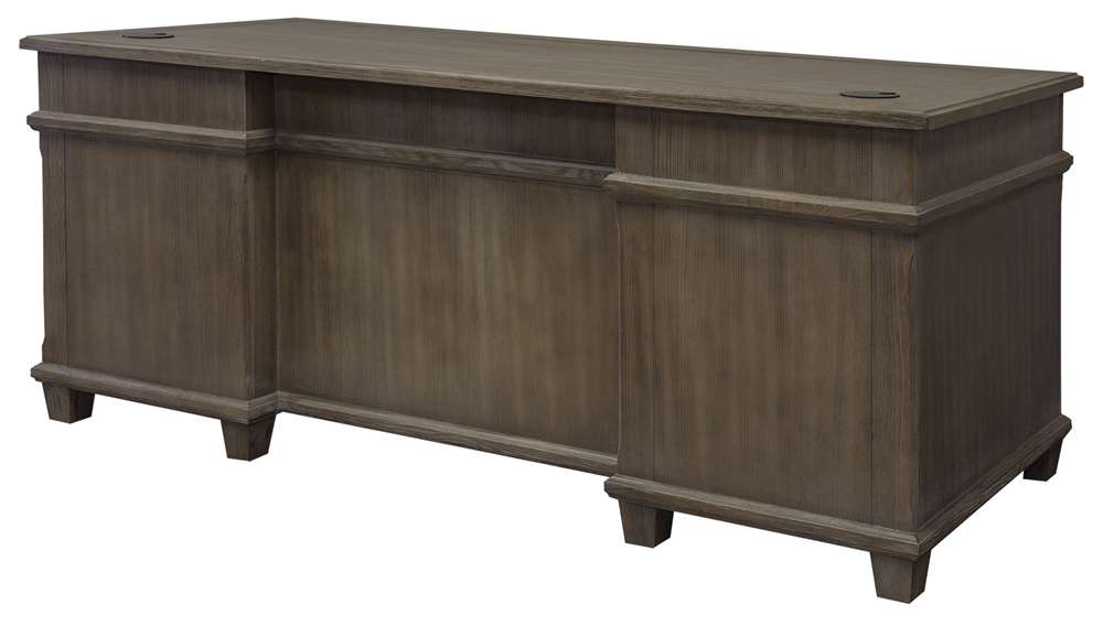 Martin Furniture - Carson Wood Double Pedestal Executive Desk, Gray - IMCA680 veiw 6