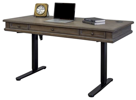 Martin Furniture - Carson Wood Electronic Sit/Stand Desk, Gray - IMCA384T-Kit veiw 1