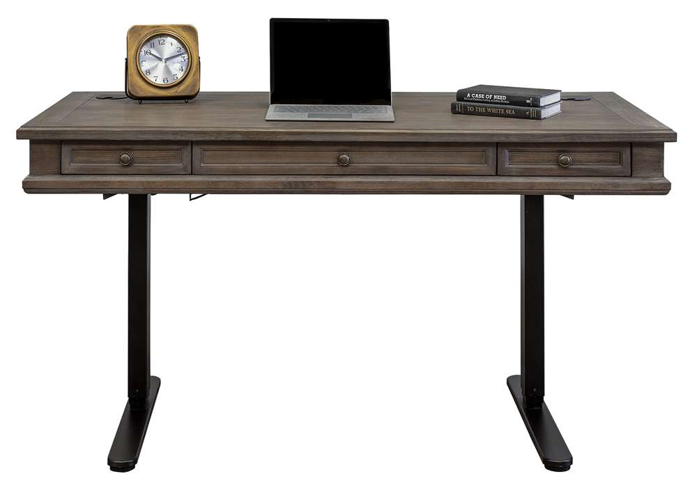 Martin Furniture - Carson Wood Electronic Sit/Stand Desk, Gray - IMCA384T-Kit veiw 5