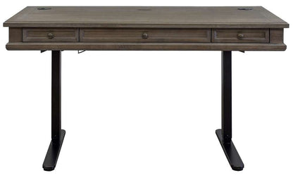 Martin Furniture - Carson Wood Electronic Sit/Stand Desk, Gray - IMCA384T-Kit veiw 6