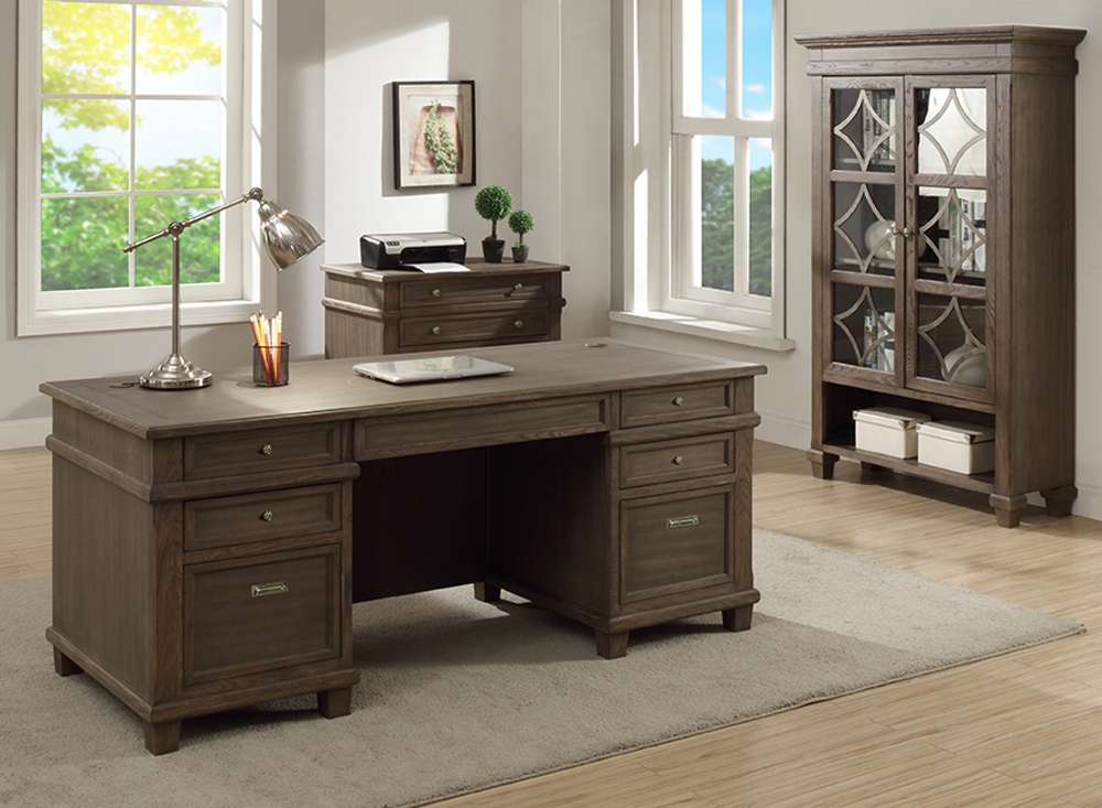 Martin Furniture - Carson Wood Lateral File, Gray - IMCA450 veiw 8