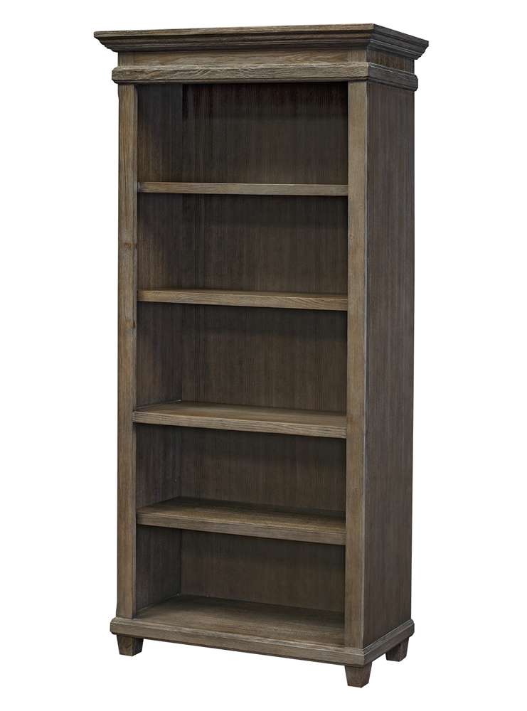 Martin Furniture - Carson Wood Open Bookcase, Gray - IMCA4076 veiw 1
