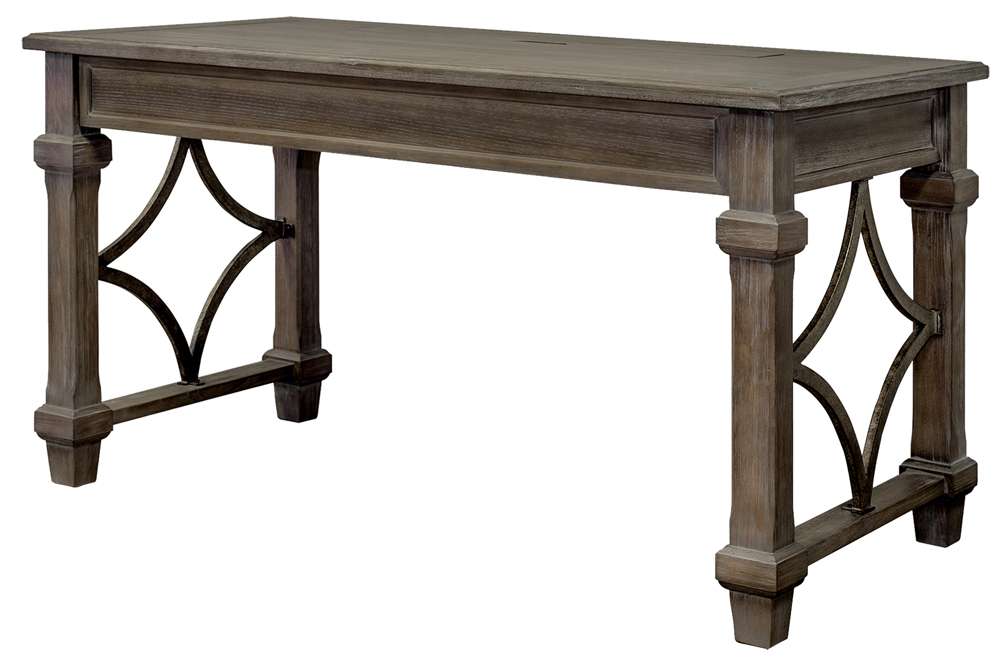 Martin Furniture - Carson Wood Writing Desk, Gray - IMCA384 veiw 3