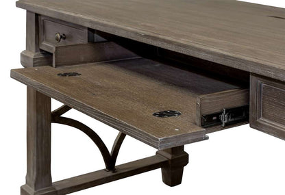 Martin Furniture - Carson Wood Writing Desk, Gray - IMCA384 veiw 4