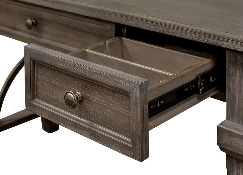 Martin Furniture - Carson Wood Writing Desk, Gray - IMCA384 veiw 5