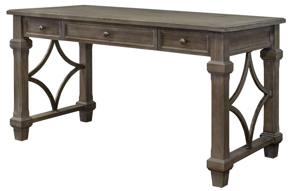 Martin Furniture - Carson Wood Writing Desk, Gray - IMCA384 veiw 8