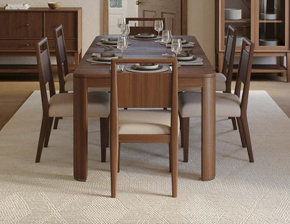 Martin Furniture - Cupertino - Mid-Century Modern Wood Kitchen Dining Table, Brown - IMCU7240 veiw 5