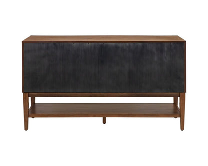 Martin Furniture - Cupertino - Mid-Century Modern Wood Sideboard, Dining Storage, TV Stand, Entertainment Console, Bar Cabinet, Fully Assembled, Brown - IMCU370 veiw 2