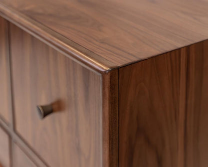Martin Furniture - Cupertino - Mid-Century Modern Wood Sideboard, Dining Storage, TV Stand, Entertainment Console, Bar Cabinet, Fully Assembled, Brown - IMCU370 veiw 5