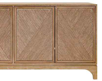 Martin Furniture - Cypress - Coastal Style 70in TV Console, Entertainment Stand, Light Wood Accent Cabinet, Fully Assembled, Brown  - IMCY370 veiw 7
