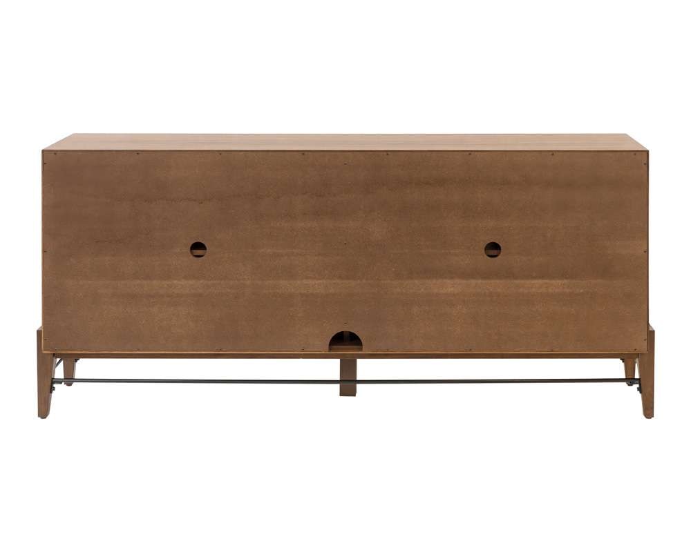 Martin Furniture - Delray - Mid-century Modern Console/Credenza, Office Console, Accent Credenza, Brown - IMDY370 veiw 5