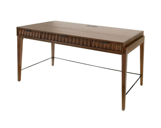 Martin Furniture - Delray - Mid-century Modern Writing Desk, Office Desk, Brown - IMDY384 veiw 1