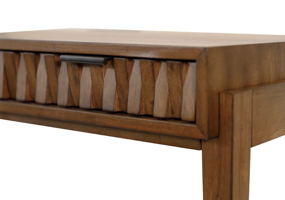 Martin Furniture - Delray - Mid-century Modern Writing Desk, Office Desk, Brown - IMDY384 veiw 4