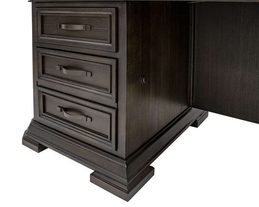 Martin Furniture - Sonoma Double Pedestal Executive Desk, Fully Assembled, Brown - IMSA680 veiw 2