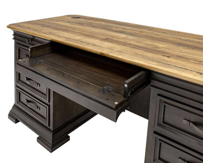 Martin Furniture - Sonoma Double Pedestal Executive Desk, Fully Assembled, Brown - IMSA680 veiw 4