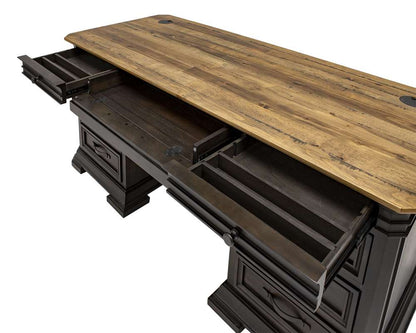 Martin Furniture - Sonoma Double Pedestal Executive Desk, Fully Assembled, Brown - IMSA680 veiw 5