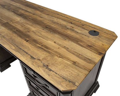 Martin Furniture - Sonoma Double Pedestal Executive Desk, Fully Assembled, Brown - IMSA680 veiw 6