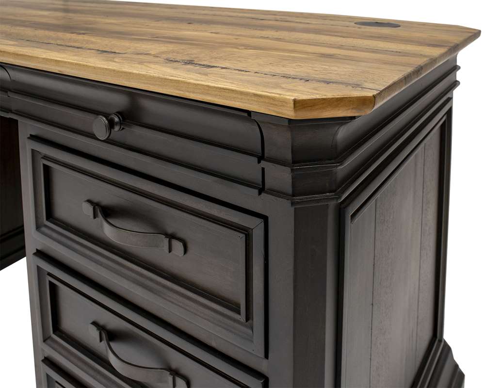 Martin Furniture - Sonoma Double Pedestal Executive Desk, Fully Assembled, Brown - IMSA680 veiw 7
