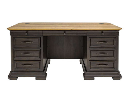 Martin Furniture - Sonoma Double Pedestal Executive Desk, Fully Assembled, Brown - IMSA680 veiw 8