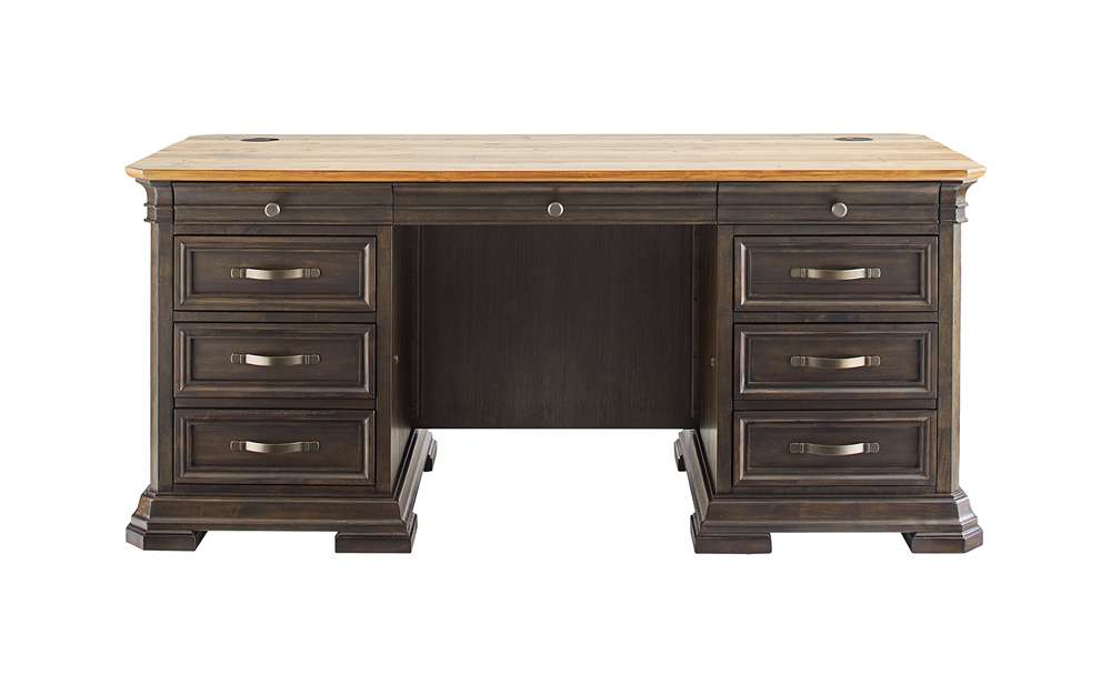 Martin Furniture - Sonoma Double Pedestal Executive Desk, Fully Assembled, Brown - IMSA680 veiw 10