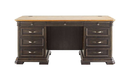Martin Furniture - Sonoma Double Pedestal Executive Desk, Fully Assembled, Brown - IMSA680 veiw 10