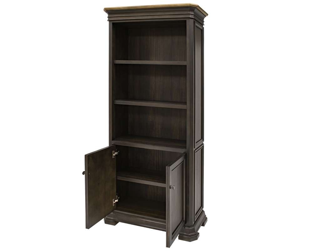 Martin Furniture - Sonoma Executive Bookcase With Doors, Fully Assembled, Brown - IMSA3678D veiw 2
