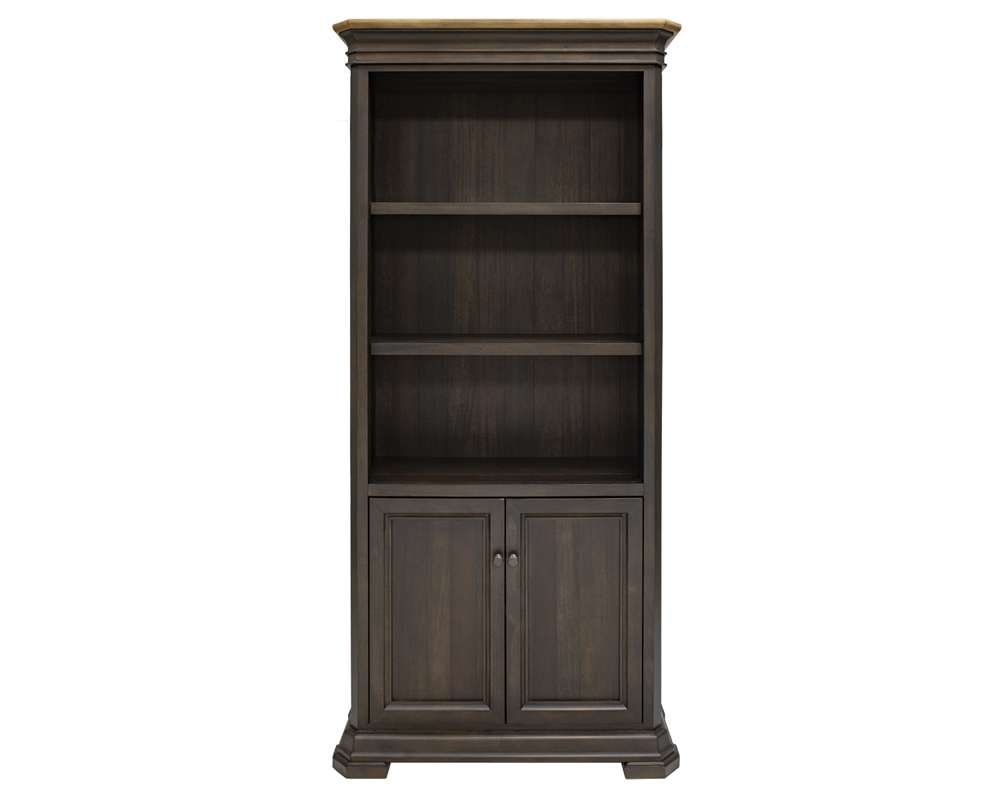 Martin Furniture - Sonoma Executive Bookcase With Doors, Fully Assembled, Brown - IMSA3678D veiw 3