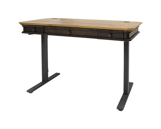 Martin Furniture - Sonoma Executive Electric Sit/Stand Desk With Solid Plank Top, Brown - IMSA384T-KIT veiw 1