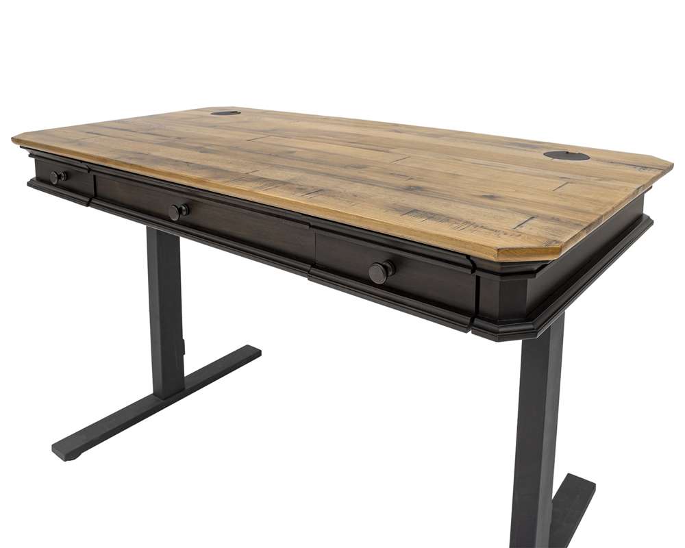 Martin Furniture - Sonoma Executive Electric Sit/Stand Desk With Solid Plank Top, Brown - IMSA384T-KIT veiw 5